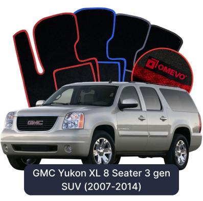 Velúrové autokoberce OMEVO pre GMC Yukon XL 8 mest 3 gen SUV (2007-2014)