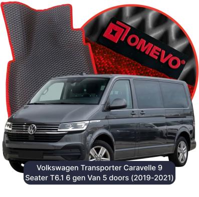 EVA autokoberce OMEVO pre Volkswagen Transporter Caravelle 9-miestny T6.1 6. gen Van (2015-2024)