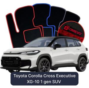 Velúrové autokoberce OMEVO pre Toyota Corolla Cross Executive XG-10 1 gen SUV (2020-2026)