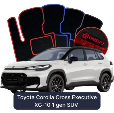 Velúrové autokoberce OMEVO pre Toyota Corolla Cross Executive XG-10 1 gen SUV (2020-2026)