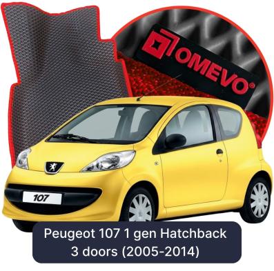 EVA autokoberce OMEVO pre Peugeot 107 1 gen Hatchback 3 dvere (2005-2014)