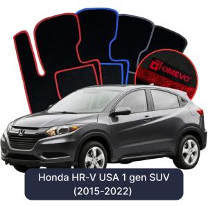 Velúrové autokoberce OMEVO pre Honda HR-V USA 1 gen SUV (2015-2022)