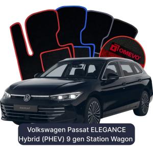 Velúrové autokoberce OMEVO pre Volkswagen Passat ELEGANCE Hibrid (PHEV) 9 gen Kombi (2024-2026)