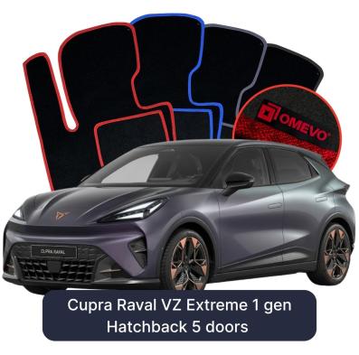 Velúrové autokoberce OMEVO pre Cupra Raval VZ Extreme 1 gen Hatchback 5 dverí (2026-2027)