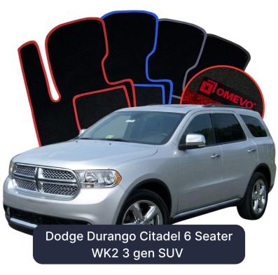 Velúrové autokoberce OMEVO pre Dodge Durango Citadel 6 mest WK2 3 gen SUV (2010-2026)