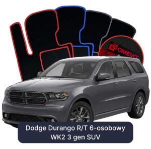 Velúrové autokoberce OMEVO pre Dodge Durango R/T 6 mest WK2 3 gen SUV (2010-2026)
