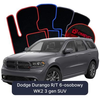 Velúrové autokoberce OMEVO pre Dodge Durango R/T 6 mest WK2 3 gen SUV (2010-2026)