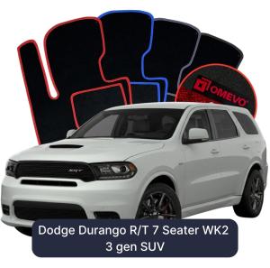 Velúrové autokoberce OMEVO pre Dodge Durango R/T 7 mest WK2 3 gen SUV (2010-2026)