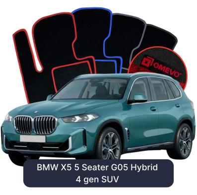 Velúrové autokoberce OMEVO pre BMW X5 5 mest G05 Hibrid 4 gen SUV (2018-2026)