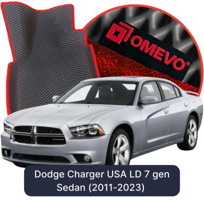 Velúrové autokoberce OMEVO pre Dodge Charger USA LD 7 gen Sedan (2011-2023)