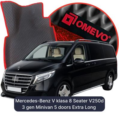 EVA autokoberce OMEVO pre Mercedes-Benz V klasa 8 mest V250d 3 gen Minivan 5 dverí Extra Long (2015-2026)
