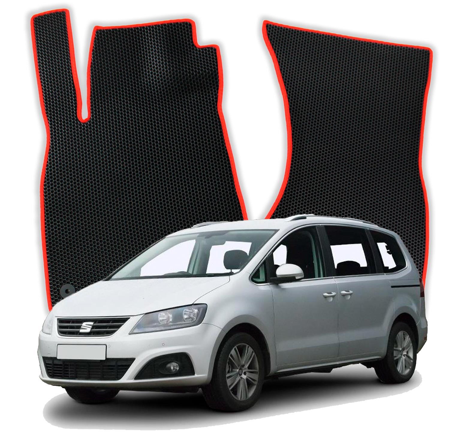 OMEVO EVA Mats pre Seat Alhambra 2 gen Minivan (2010-2020)