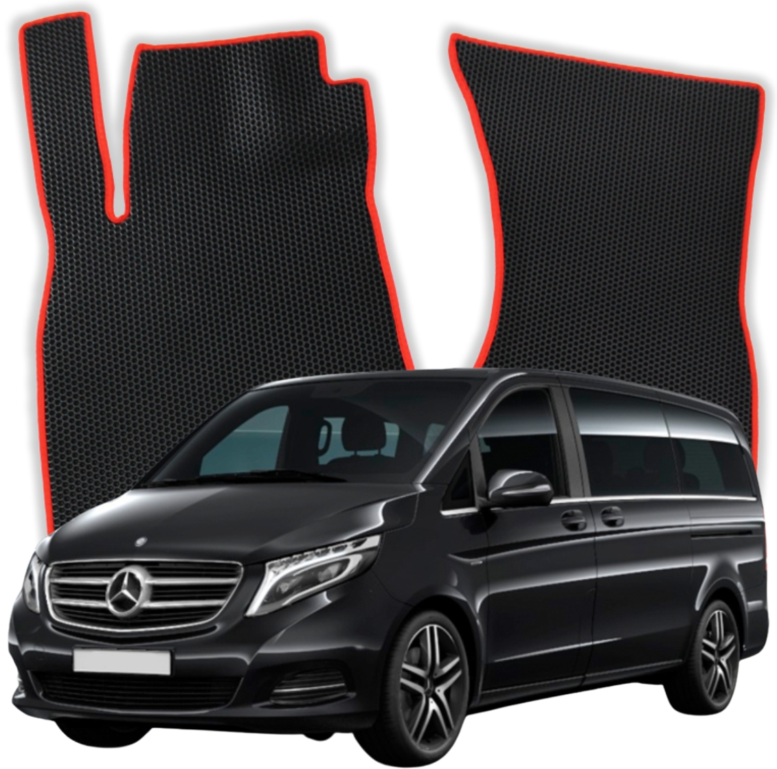 OMEVO EVA Mats pre Mercedes-Benz V klasa W447 3 gen Minivan Dlhé (2014-2025)