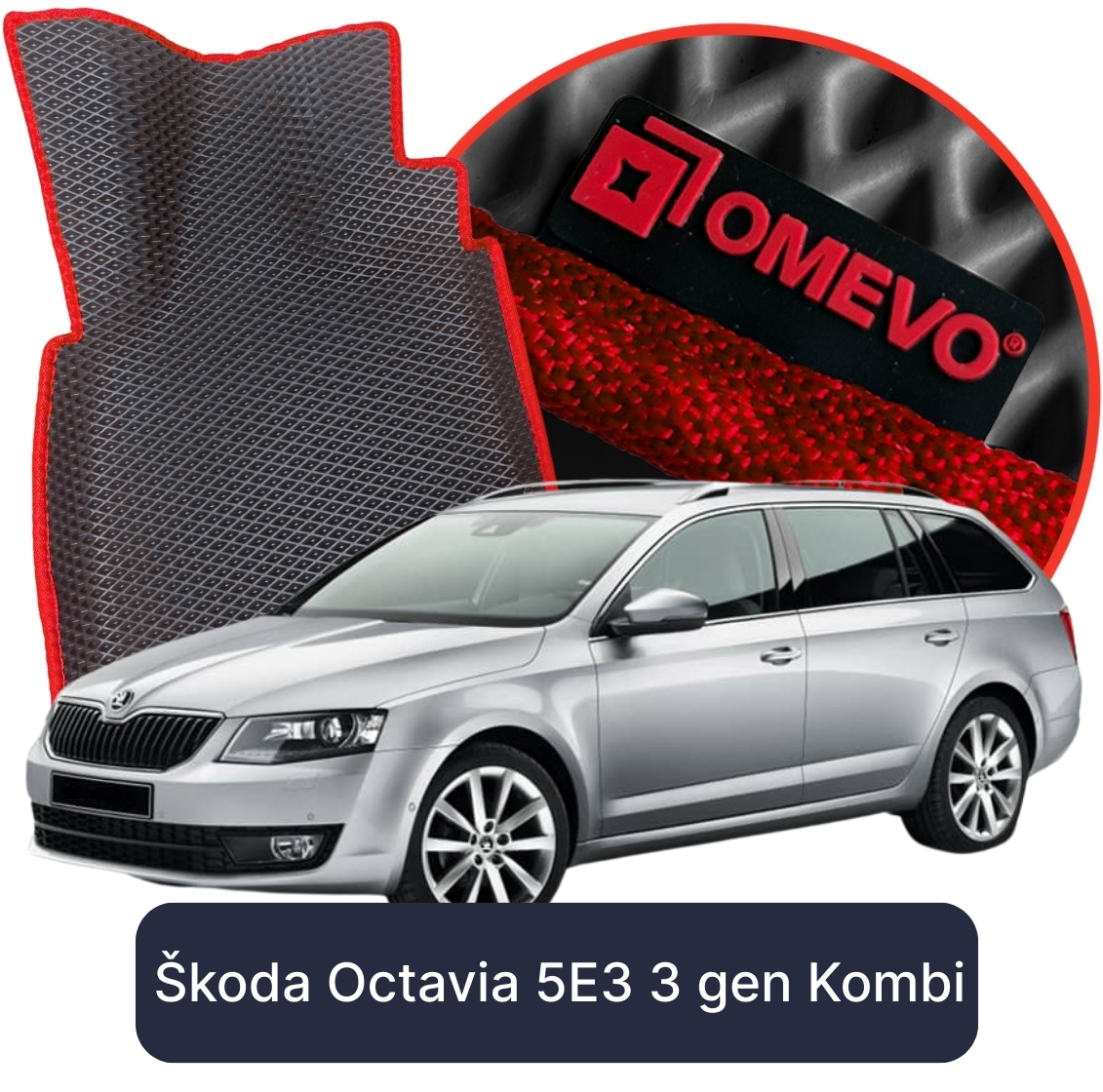OMEVO 5D Pro Autokoberce do Škoda Octavia 5E3 3 gen Kombi (2013-2021)