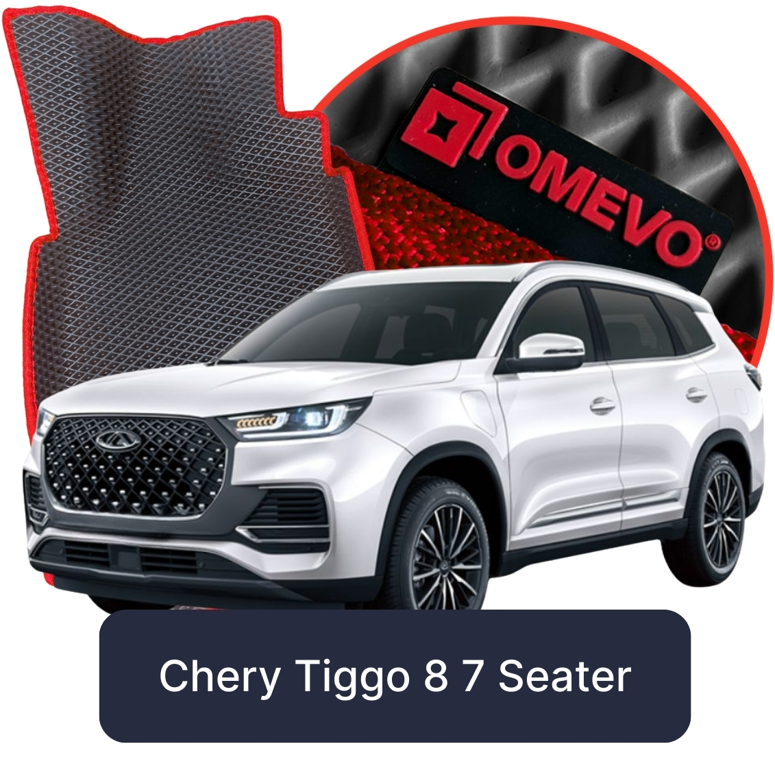 OMEVO 5D Pro Autokoberce do Chery Tiggo 8 7-osobový 2. gen SUV (2022-2025)
