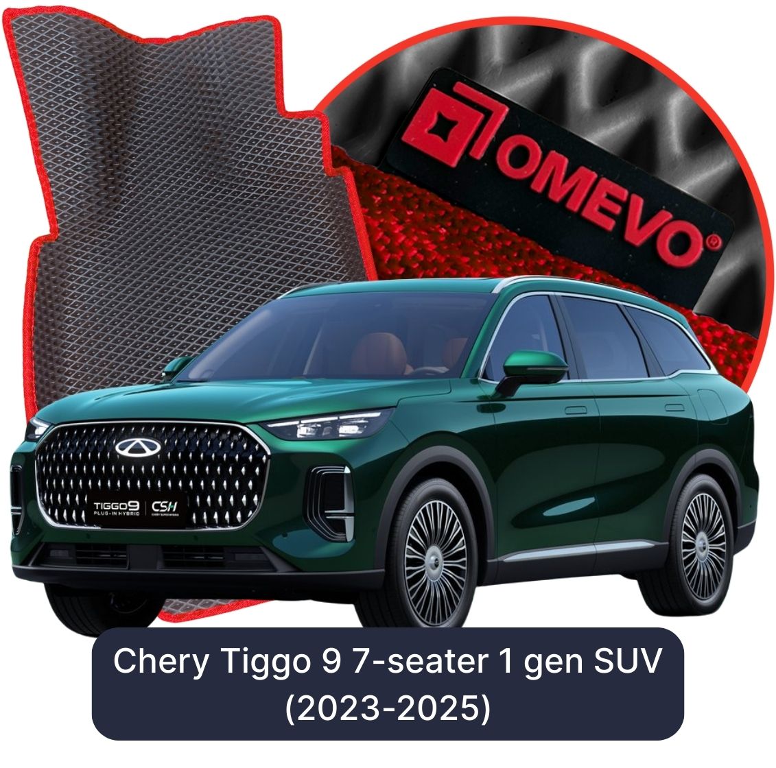 OMEVO 5D Pro Autokoberce do Chery Tiggo 9 7-miestny 1 gen SUV (2023-2025)