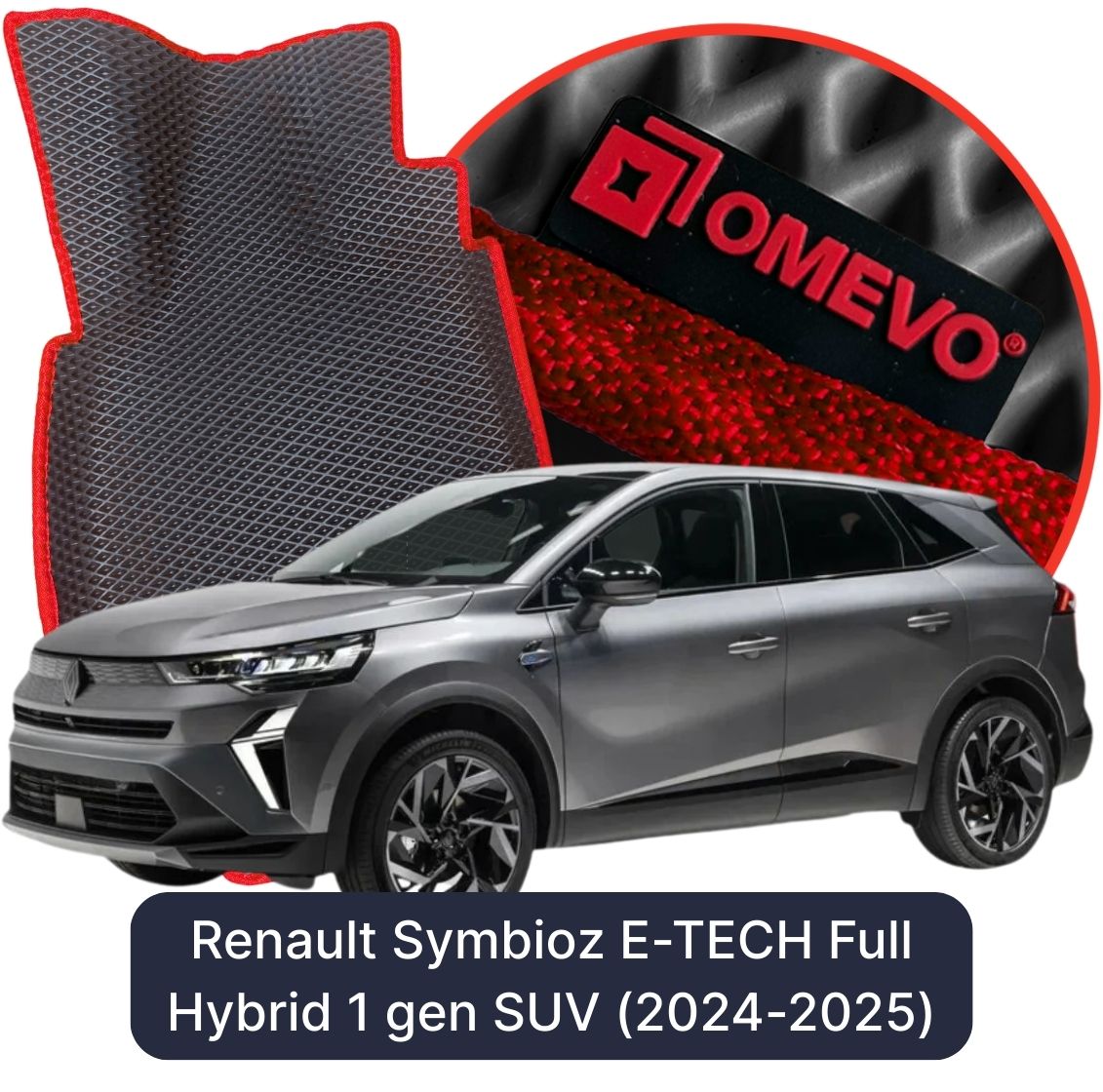 OMEVO 5D Pro Autokoberce do Renault Symbioz E-TECH Full Hybrid 1 gen SUV (2024-2026)
